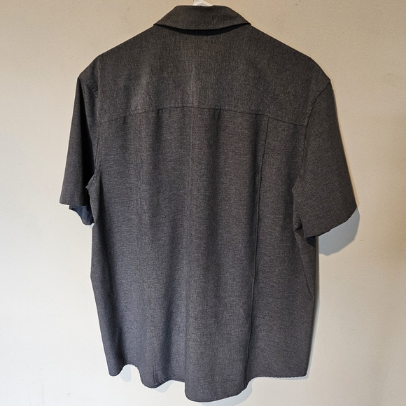Algo Performance Stretch Snap Button Shirt - Grey - Size XL Slim Fit - Picture 7 of 7